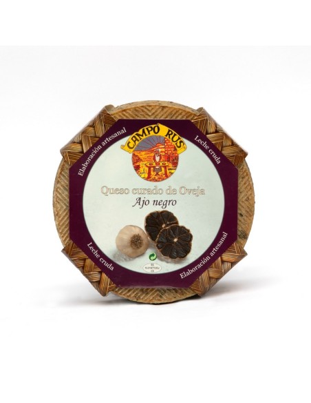 Queso curado artesano con ajo negro Campo Rus